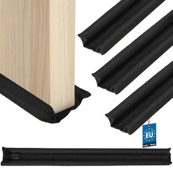 Pena pod dvere 30 mm 95 cm čierna sada 3 ks