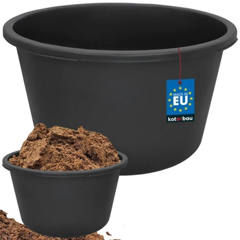 Stavebný zásobník 90l okrúhly kontajner miska na maltu