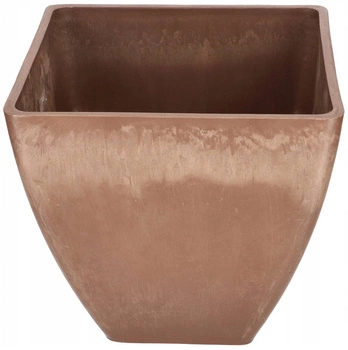 Záhradný kvetináč ochranný kompozitný kvetináč hnedý 28 cm