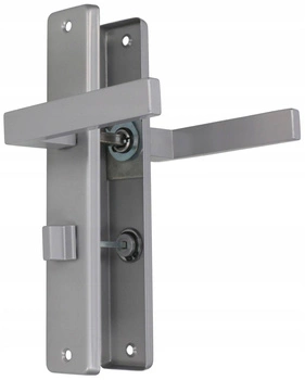 Kľučka strieborná wc kľučka kúpeľňových dverí 72 dvere pravé