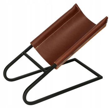 Kovový kožený držiak na jedno víno