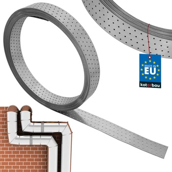 Montážna oceľová pozinkovaná perforovaná páska 80 x 2 mm 25 m