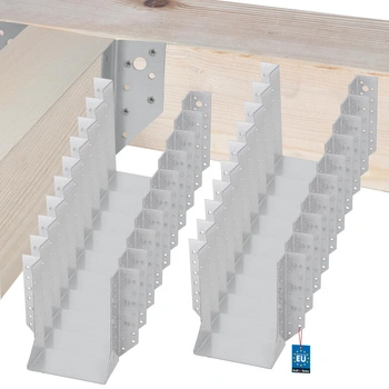 Vešiak na drevené trámy tesárske krokvové 140x180 mm sada 25 ks.