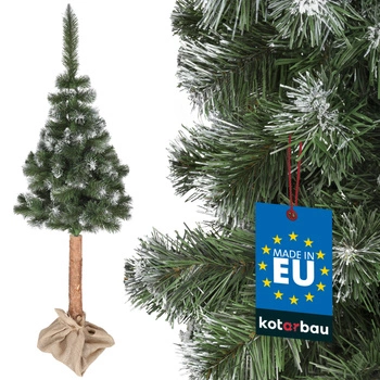 Vianočný stromček umelá borovica na kmeni sneh 180