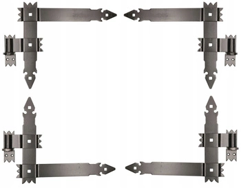 Pásový rohový záves 400 garážový pre okenice - Farba čierna