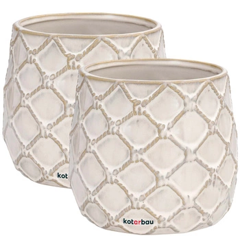 Keramický hrniec ananás fi 125 mm sada 2 ks.