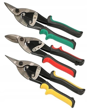 Nožnice na plech ľavé pravé rovné sada 3 el 250