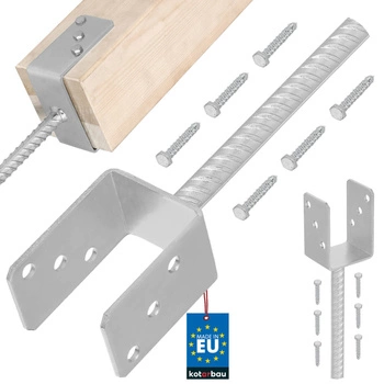 Základňa stĺpa s u-tyčou na osadenie 70 mm