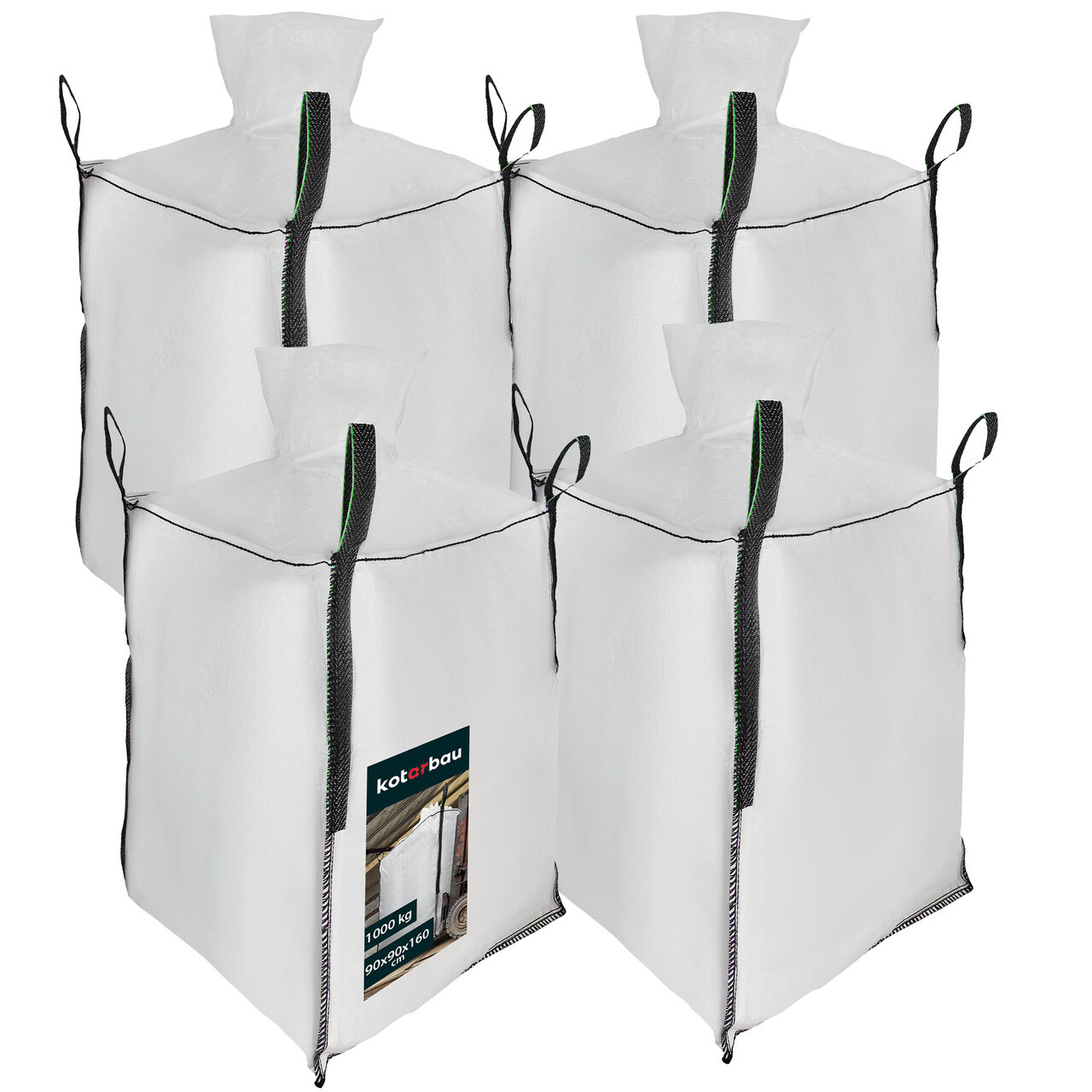 Veľké vrece na kŕmne obilie 1000 kg sada 4 ks.