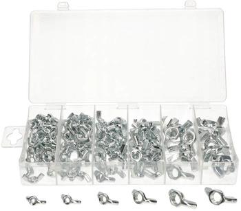 Metrické krídlové matice sada 150ks m4-m10