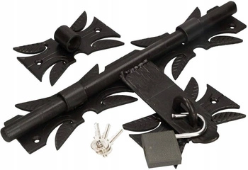 Garážová brána kovaná 320 mm s visiacim zámkom pre bránu