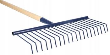 Kovové drôtené hrable s hriadeľom 170x40 cm