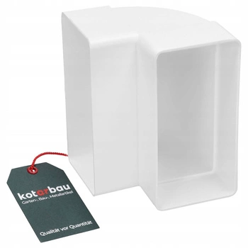 Vertikálne ventilačné koleno 110x55