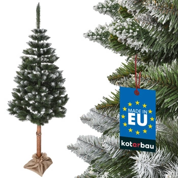 Vianočný stromček umelá jedľa na kmeni sneh 180