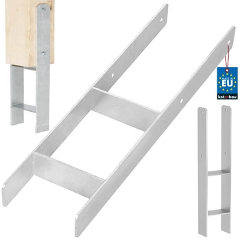 Základňa stĺpika h na zamurovanie pozinkovaná strieborná 150 mm