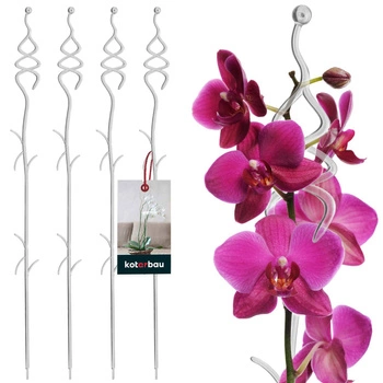 Podpora rastlín plastová transparentná 55 cm sada 4 ks.