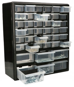 42-zásuvková organizérska policová jednotka pracovného stola