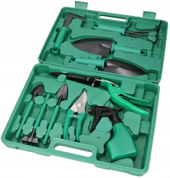 Sada malého záhradného náradia v kufríku - 10 kusov