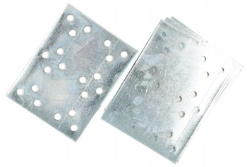 Perforovaný plochý konektor 100x76 mm - 100 ks.