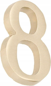 Číslo domu "8" číslo dverí 5 cm satén
