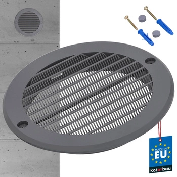 Vetracia mriežka s okrúhlymi okami 125 mm