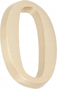 Číslo domu "0" číslo dverí 5 cm satén