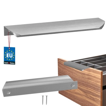 Úchyt nábytkový hliníkový strieborný 160/180 mm