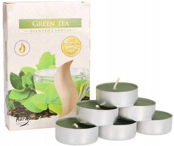 Sada ohrievačov sviečok s vôňou zeleného čaju - 6 ks