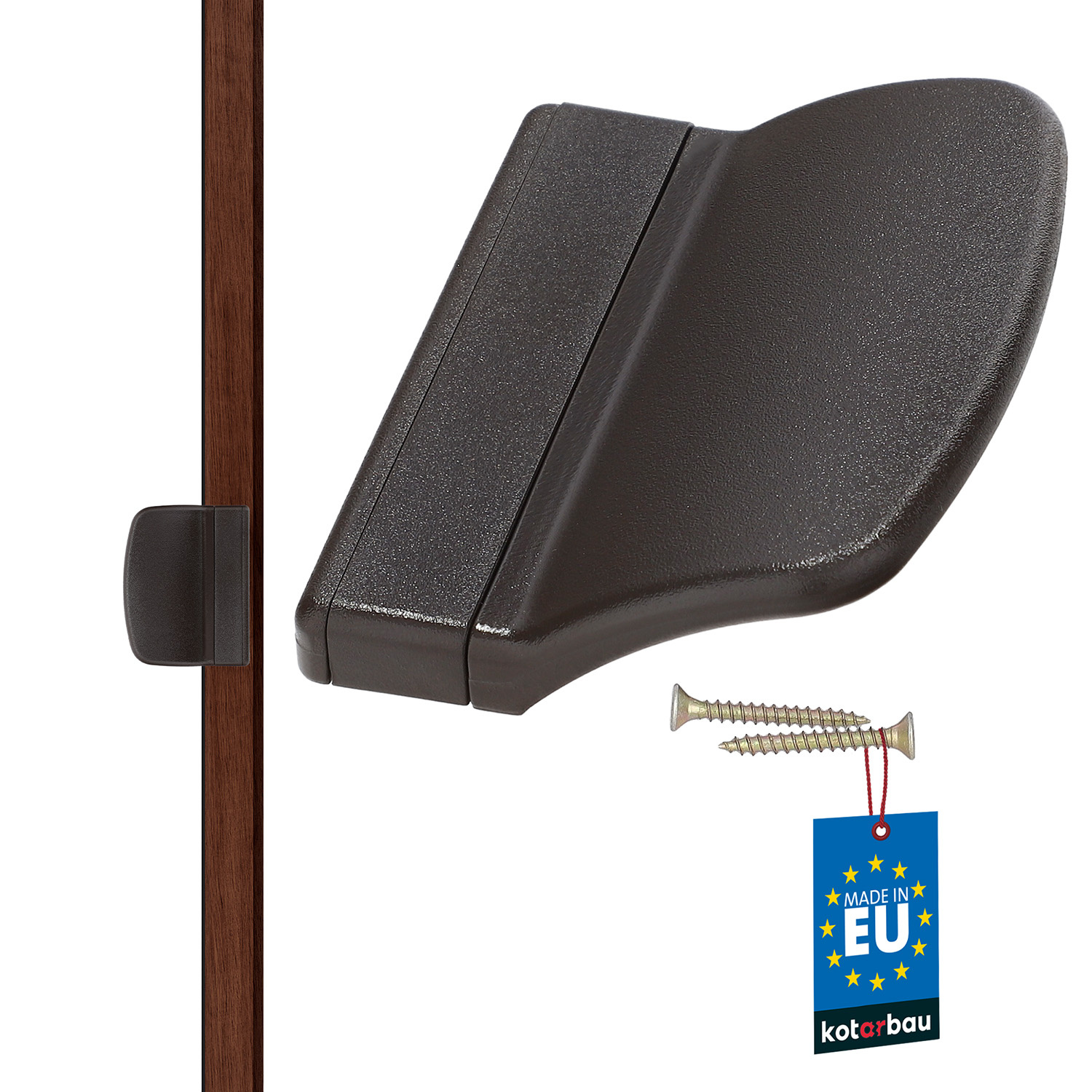 Balkónové madlo hnedé 70x55 mm