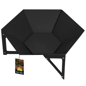 Šesťhranný oceľový záhradný krb 64x56 cm