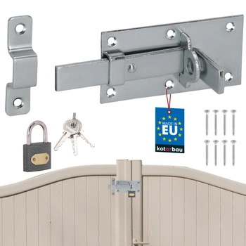 Závor jednoduchý univerzálny na dvere bránku oceľový visiaci zámok 100 mm