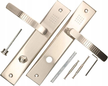 Kľučka na wc s dlhou rozetou satén 72 mm