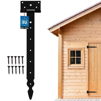 Altánový záves t pre okenicové dvere altánku čierny 400 mm