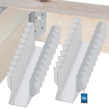 Vešiak na drevené trámy tesárske krokvové 80x120 mm sada 25 ks.