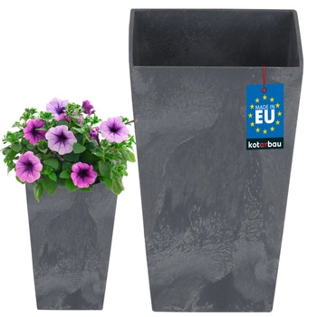 Kvetináč 125x125x200 mm bez vložky betónová konštrukcia