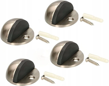 Prišrúbovaný nárazník na dvere stoper 45 mm - 4 ks - Farba niklový satén