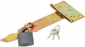 Sada závorových zámkov na dvere s visiacim zámkom - 240 mm