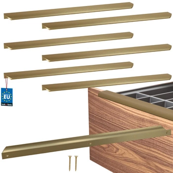 Úchyt nábytkový hliníkový zlatý mat 416/436 mm sada 6 ks.