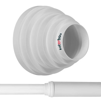 Okrúhla redukčná centrická biela rúrková spojka 80-160 mm