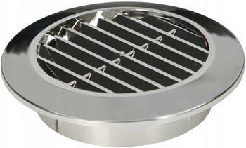 Ventilačná mriežka guľatá fi 70 mm so sieťkou - Farba chróm