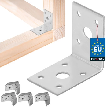 Tesársky uholník nerezový pozinkovaný 50x50x35 mm sada 50 ks.