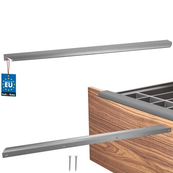 Úchyt nábytkový hliníkový strieborný 540/560 mm