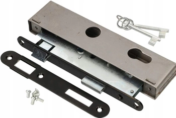 Zadlabávací zámok ľavý 72x34 mm s kľúčom + krabička