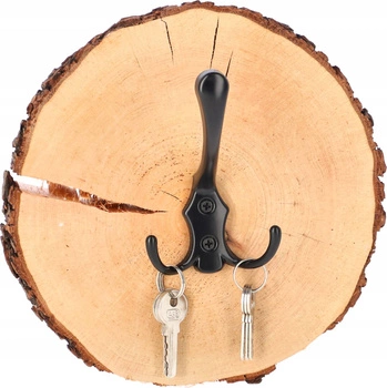 Dekoratívna nástenná konzola plátok dreva 20 cm