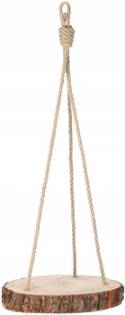 Závesný záhon macramé drevený disk 240