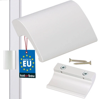 Balkónový úchyt fajčiara na dvere okno - Farba strieborná anodizovaná