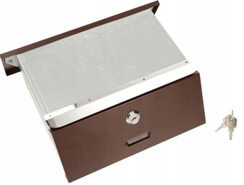 Poštová schránka na zabudovanie do múru priechodná - Farba čierna