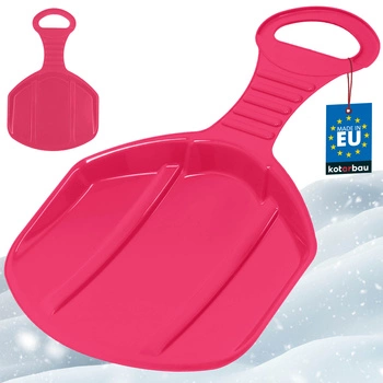 Jablíčko šmykľavka ružové na sánkovanie po snehu