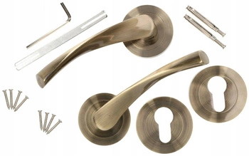 Kľučka 130 mm patina s rozetou pre vložku