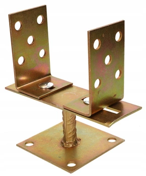 Základňa stĺpa prišróbovaná u 0-200 mm, podstavec, kotva - Farba zlatá